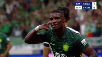 近2场轰11球！国安4-0三镇净胜球优势升第2 林良铭传射张玉宁破门
