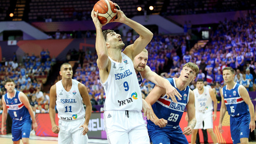 🏀男篮欧锦赛-索尔金31+5 阿夫迪亚20+9 以色列轻取冰岛