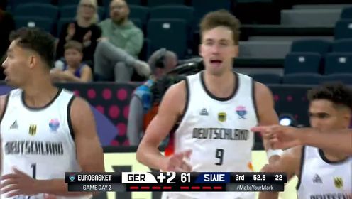 【球盟会】🏀男篮欧锦赛-施罗德23+7 小瓦格纳21分 德国轻取瑞典