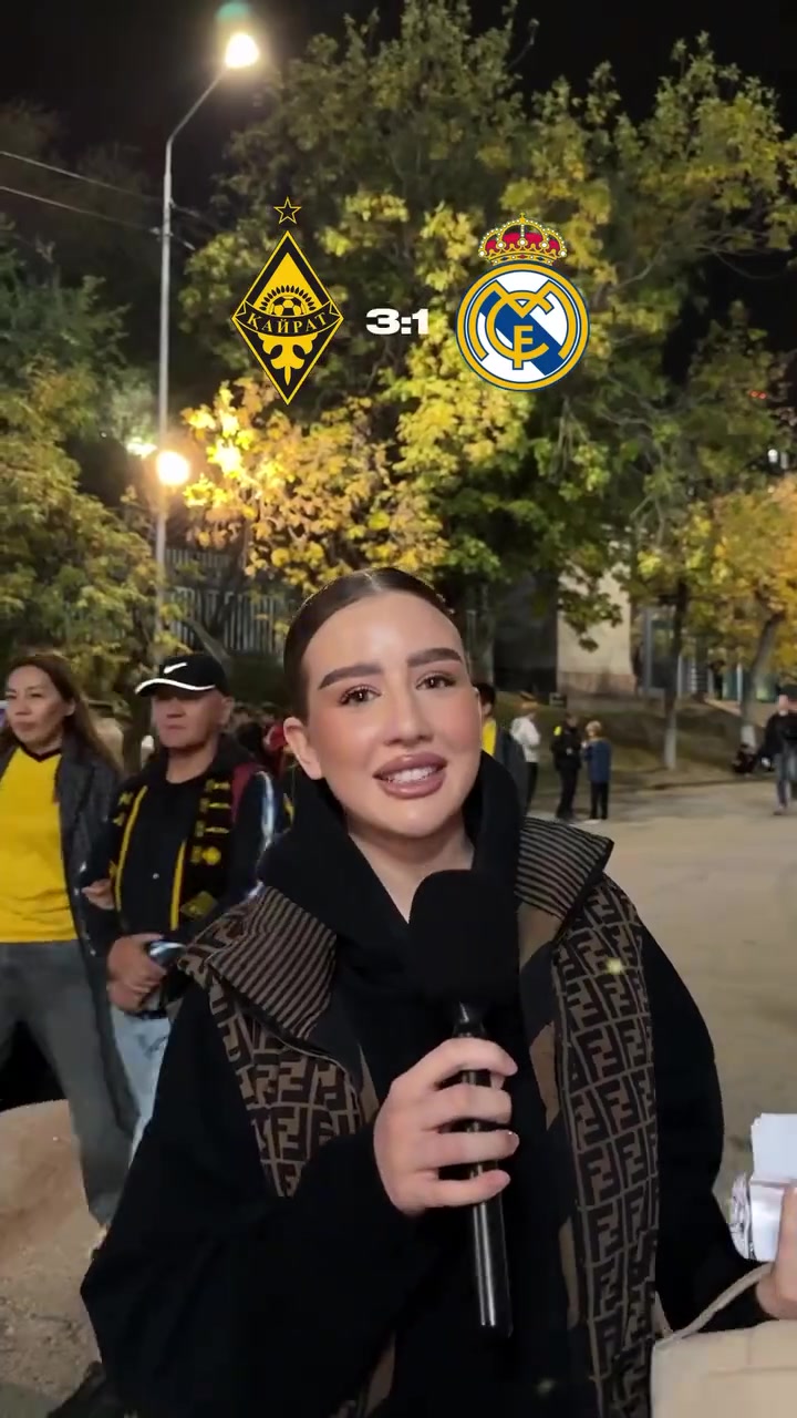 赛前街头采访！阿拉木图的球迷是真没把皇马放在眼里啊