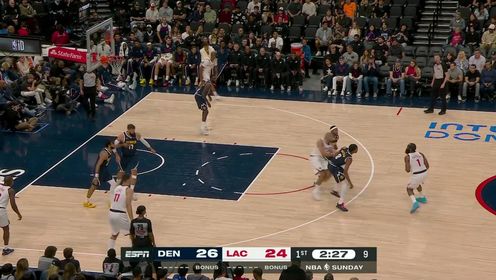 🏀季前赛-约基奇12+9+6 小卡17分 哈登5+5+11 掘金险胜快船