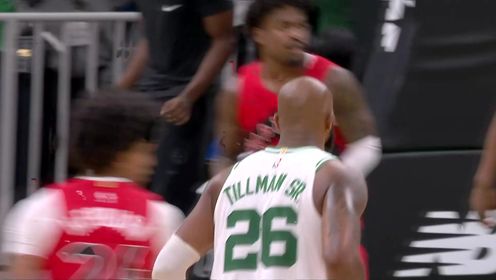 🏀季前赛-怀特33+9+6+4帽 布朗伤退 蒂尔曼绝杀 绿军险胜猛龙