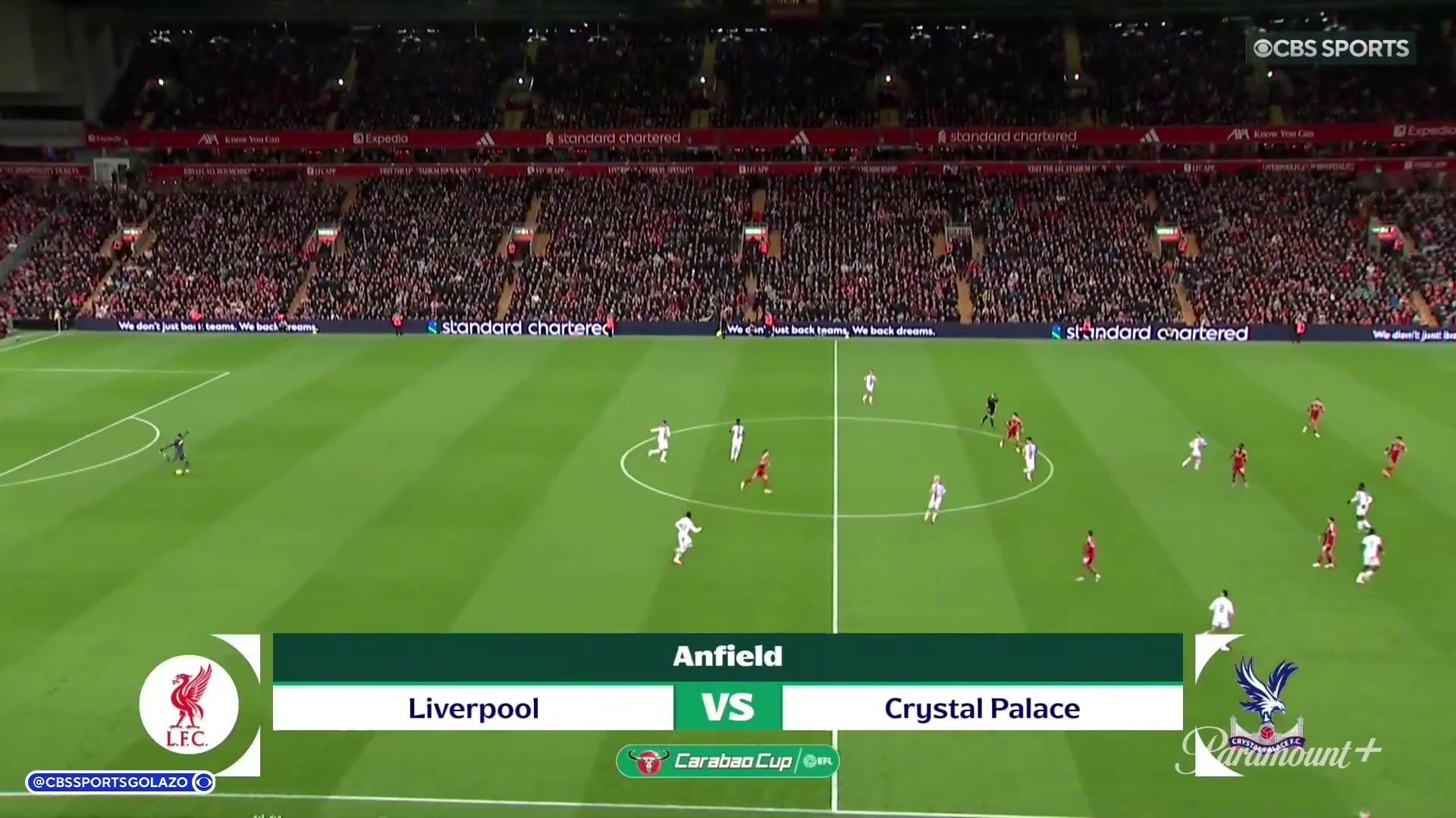 【集锦】联赛杯-萨尔双响纳洛染红 十人利物浦0-3水晶宫遭淘汰