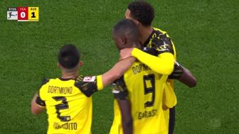 德甲2连胜!多特1-0奥格斯堡先赛升第2 吉拉西制胜+打破5场进球荒