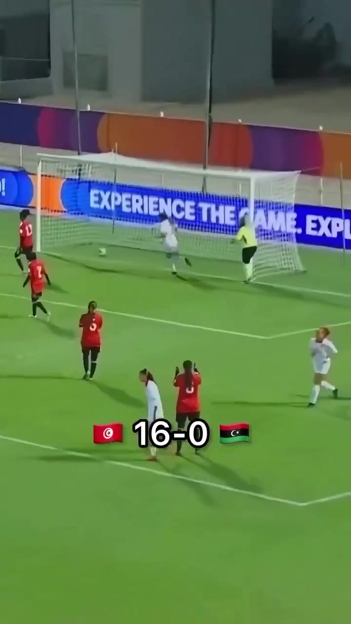 看完治好抑郁症了!突尼斯女足16比0狂胜利比亚女足精华!