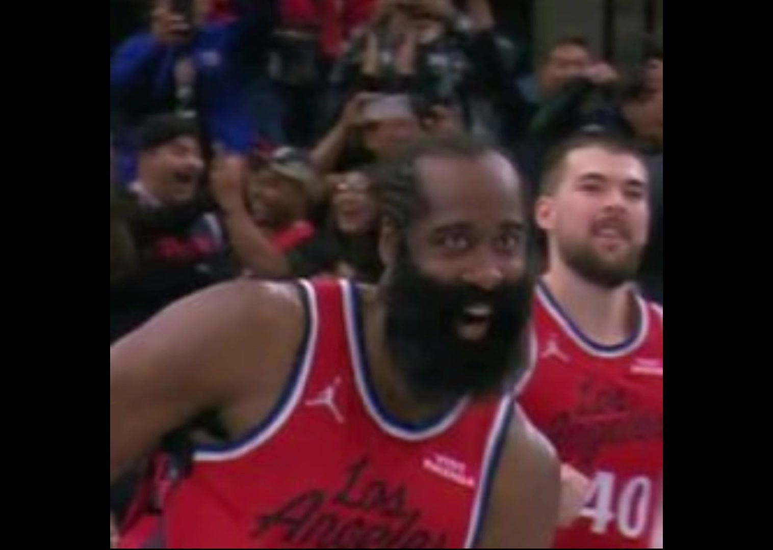 表情包诞生！小卡绝杀之后，哈登这个表情也太搞笑了！