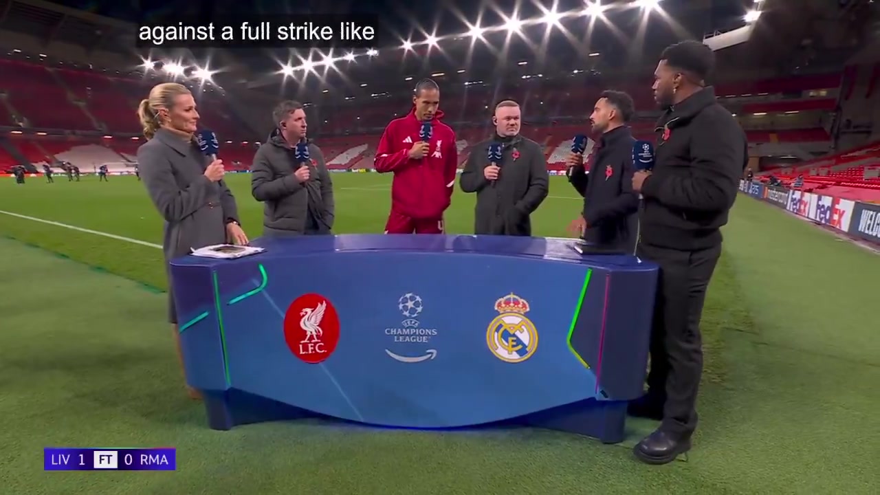 赛前你见过阿诺德吗?或者赛后你打算见他?范戴克:不!