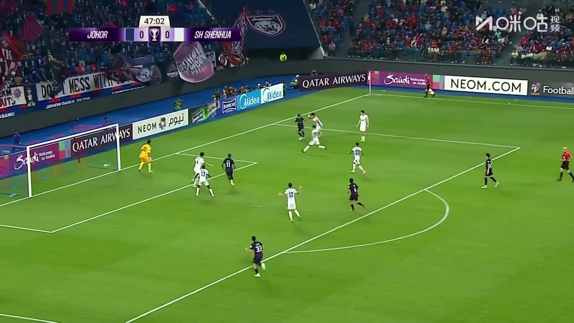 朱辰杰遭对方转身戏耍,霍纳桑笑纳空门!申花0-1柔佛