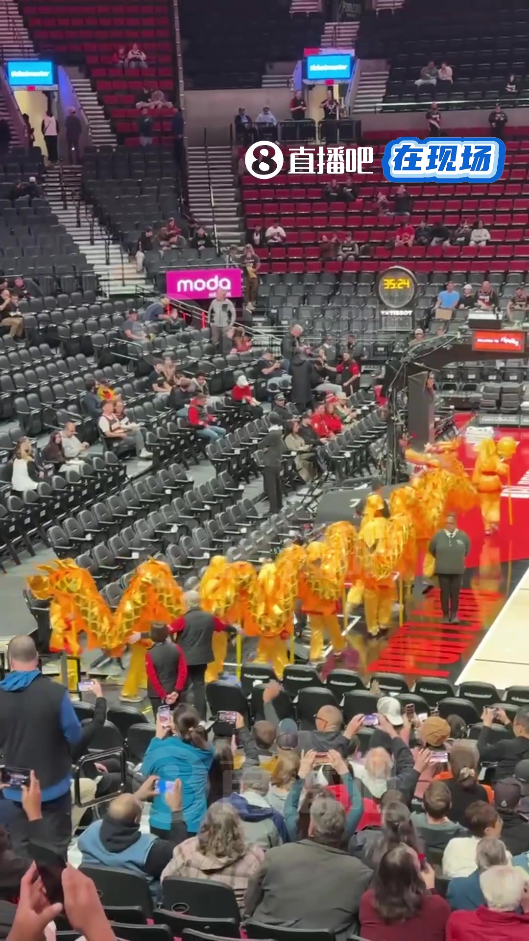 中国元素当地中国学校受邀，今日将在开拓者主场表演舞龙