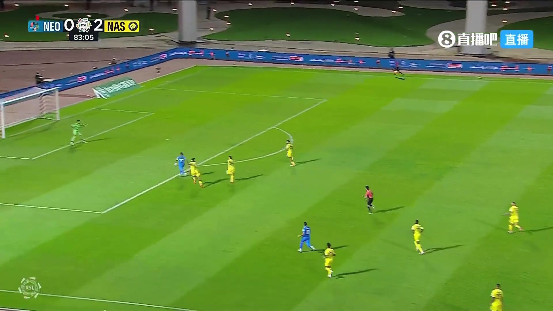 扳回一球！新未来城快发边线球，贾伯单刀破门