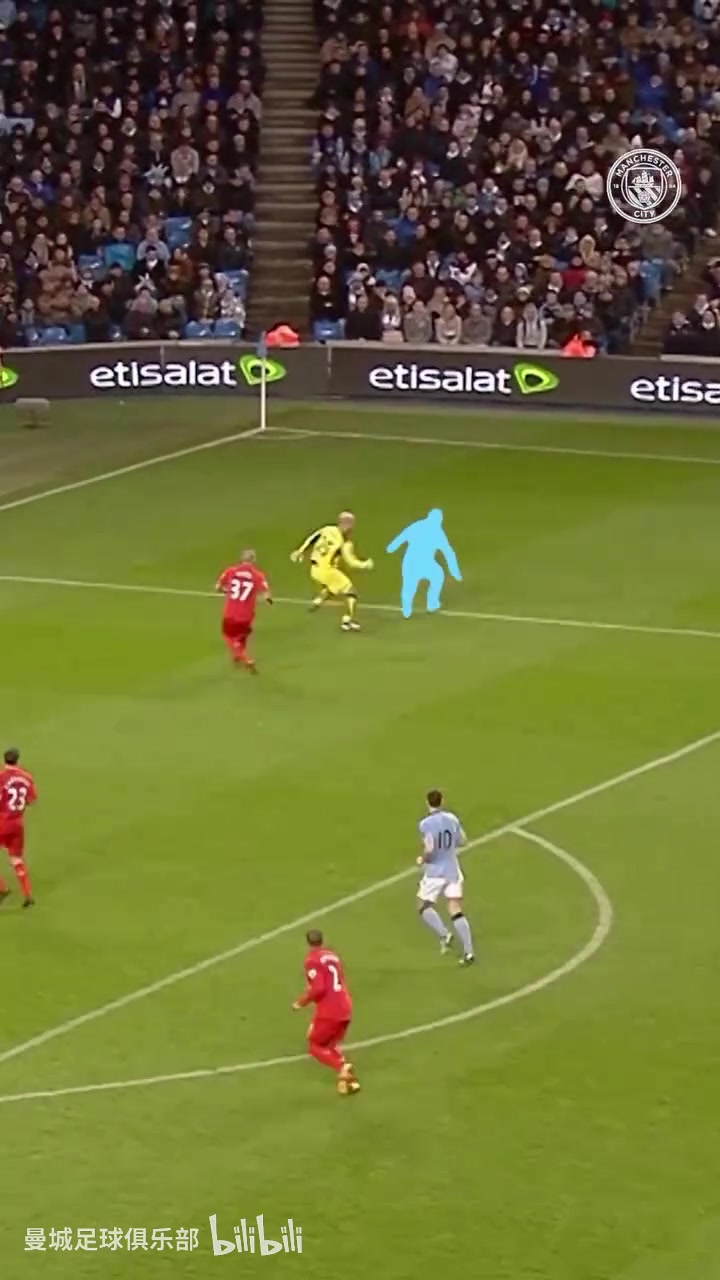 某曼城球员对战利物浦时进了不可思议的一球,还认得出他吗?