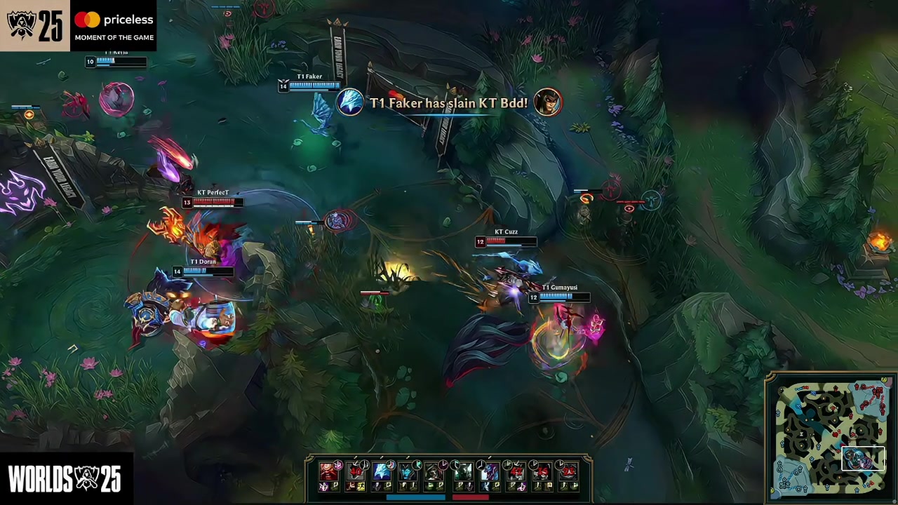 T1一波神级团战扭转局面！Faker直接打笑了！