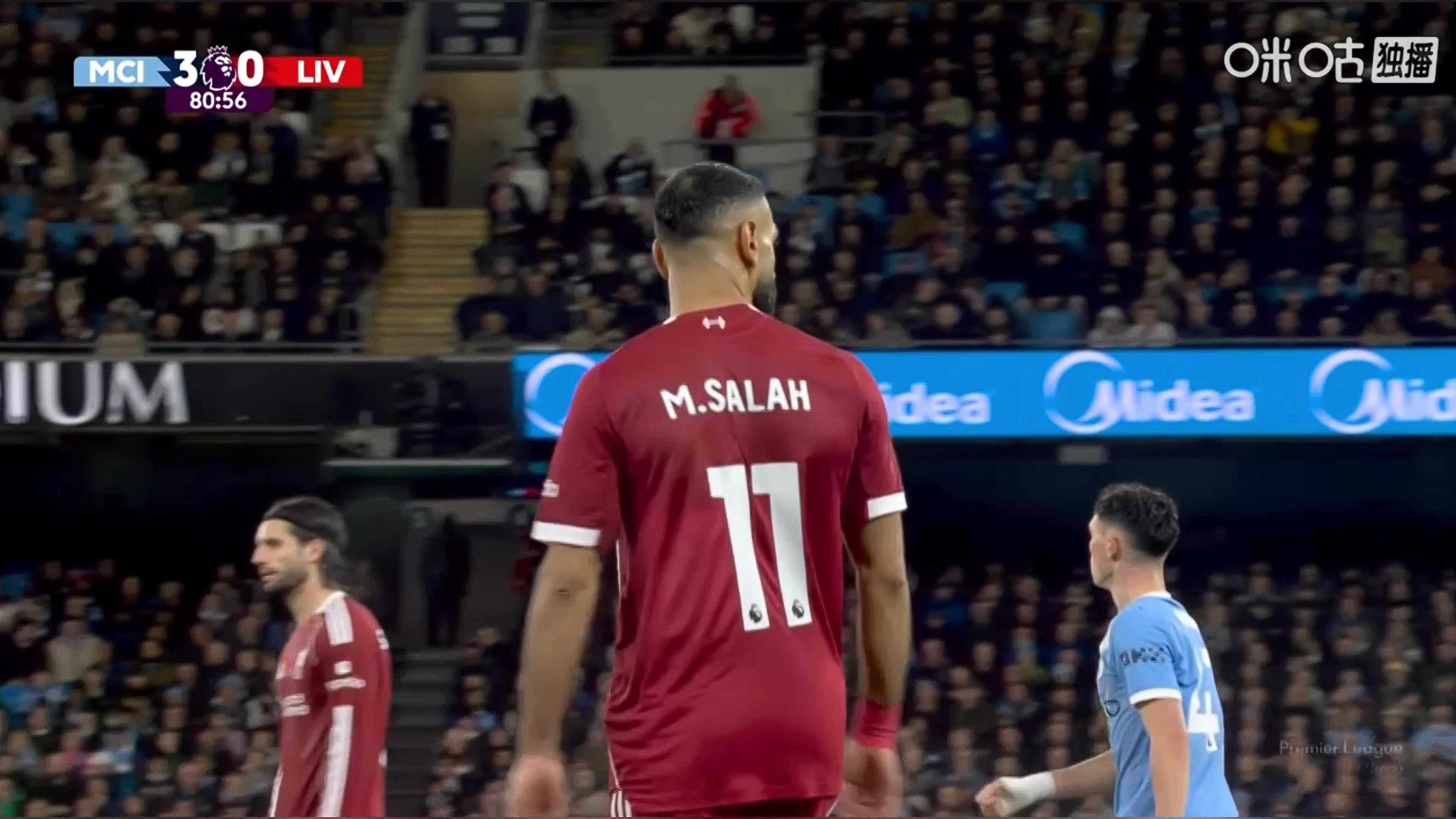 还是越位！解说：索博一开始不想给萨拉赫传球