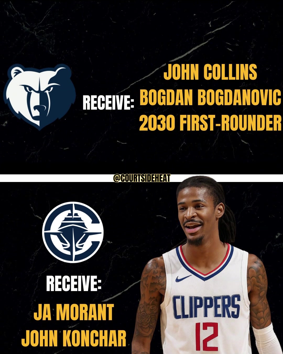 解快船燃眉之急？美媒炸裂交易方案：快船得到莫兰特，送出科