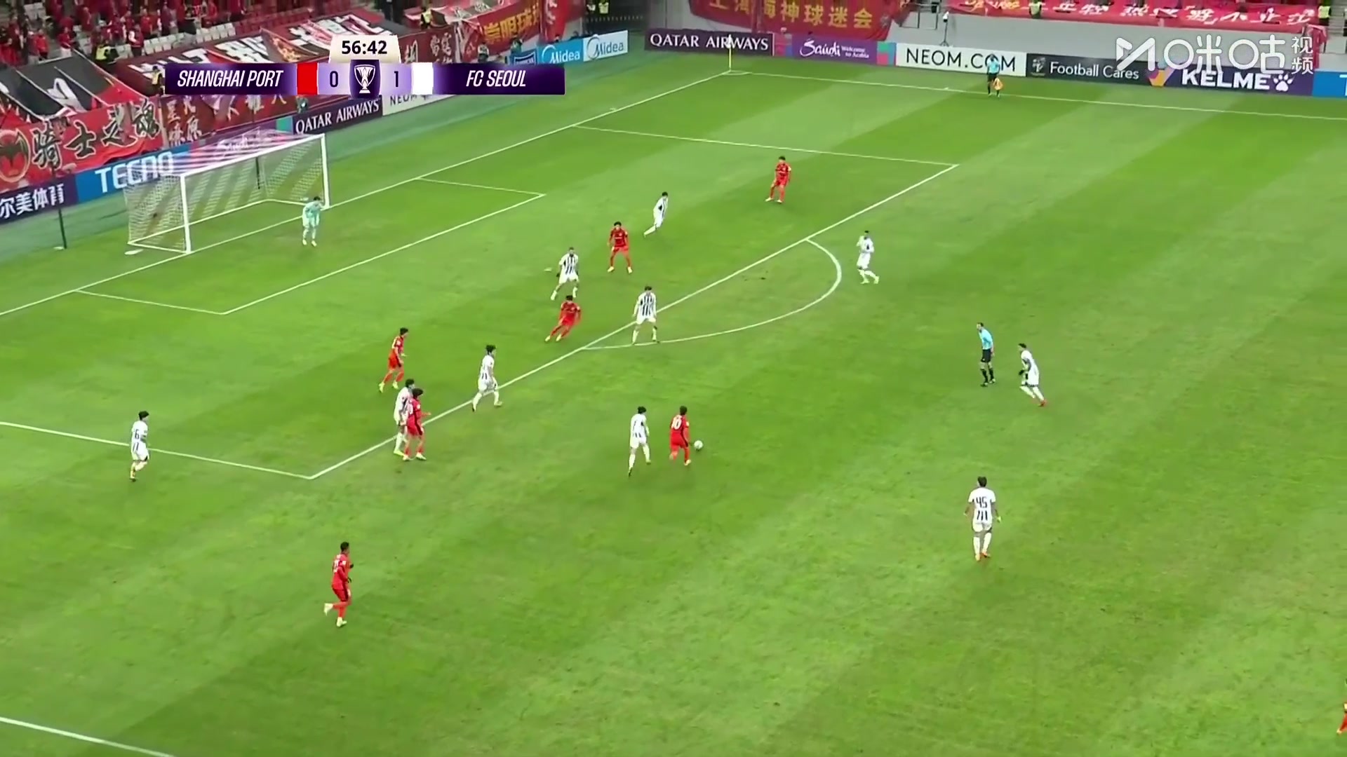 炸裂！维塔尔世界波破门，海港1-1扳平首尔FC