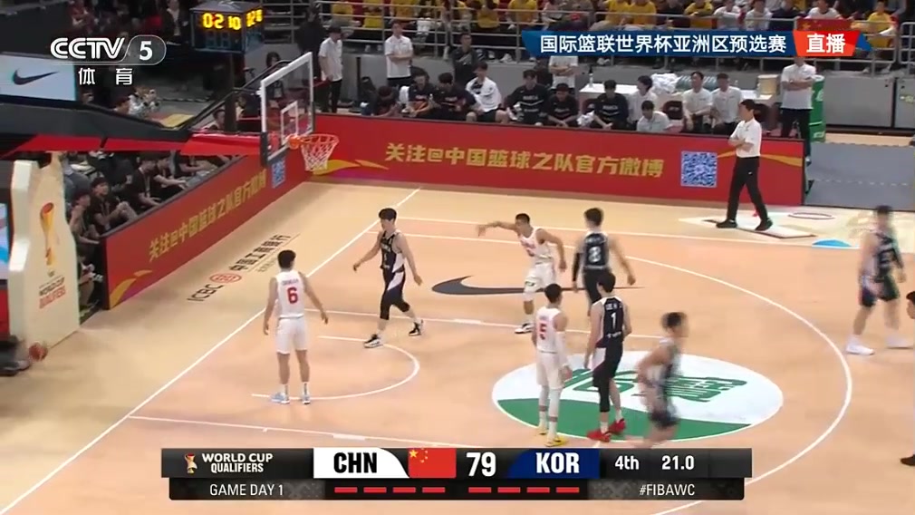 最后21秒差3分中国关键抢断可惜张镇麟连2记强投三分打铁