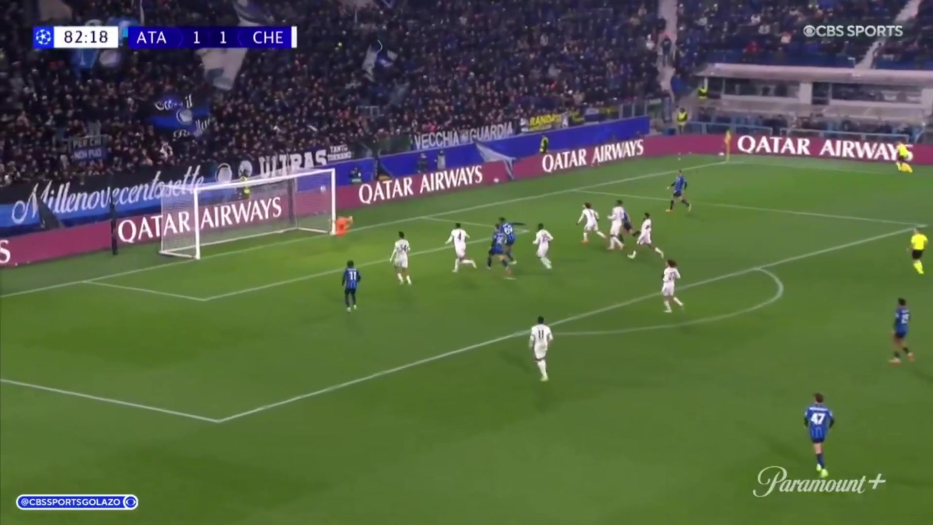 切尔西被反超！德凯特拉雷劲射破门，切尔西无人上前干扰