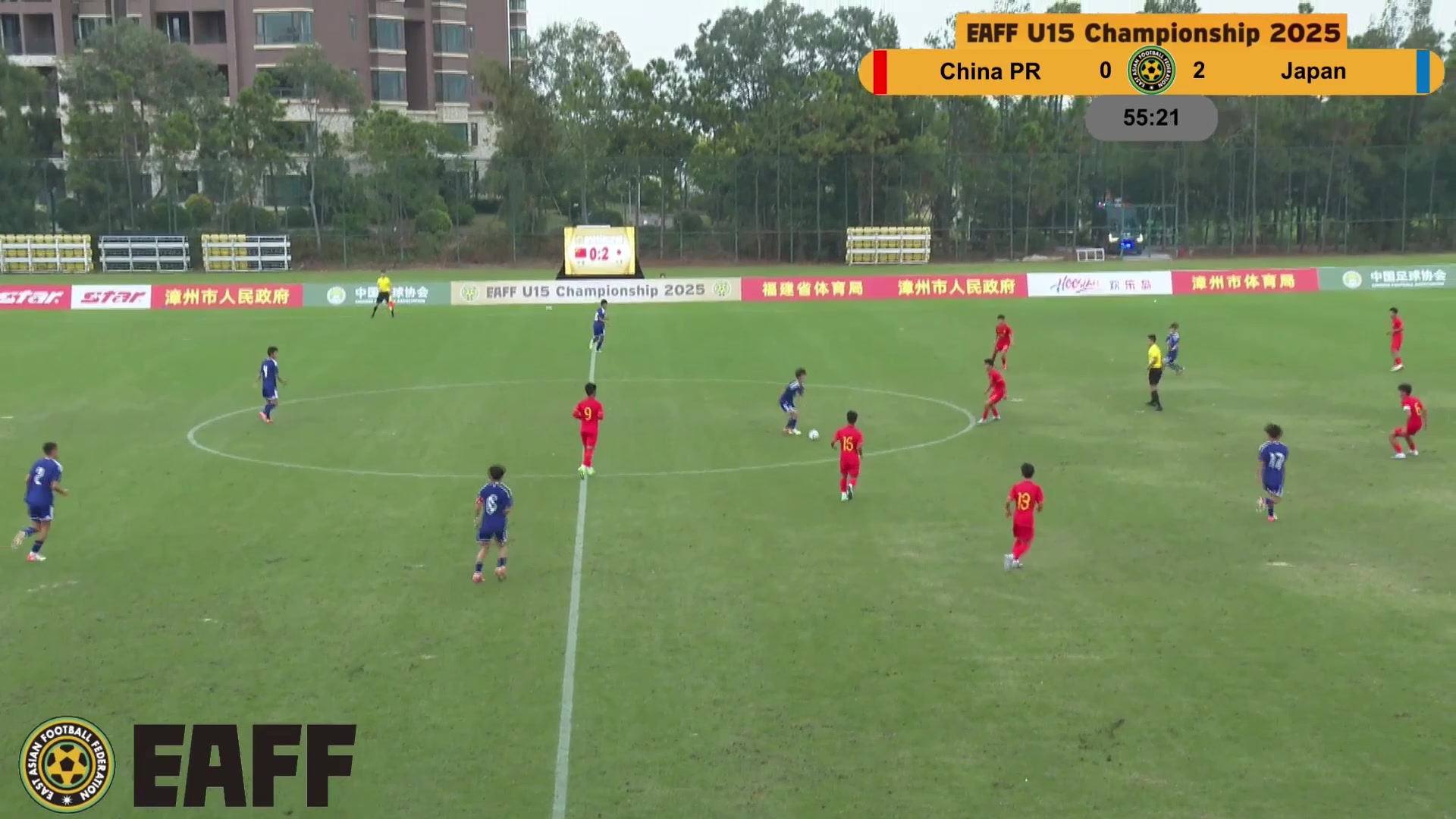 连丢2球国足U15被日本长传打穿身后，矶部怜梦单刀破门！