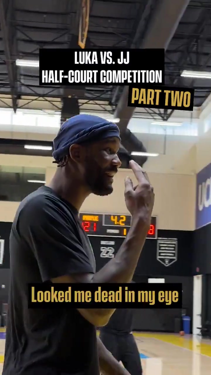 谁更准？东契奇和雷迪克教练的中圈投篮比拼