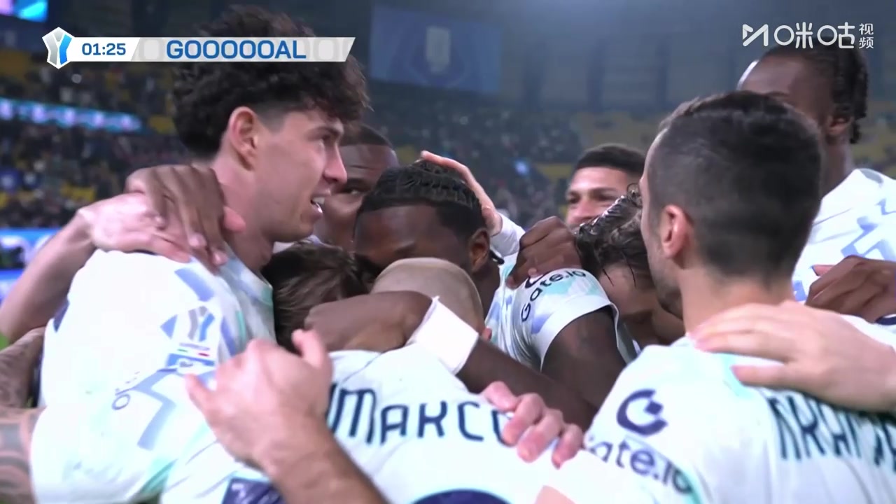 国米开场2分钟闪击！小图拉姆精彩凌空斩破门 巴斯托尼断球送助攻