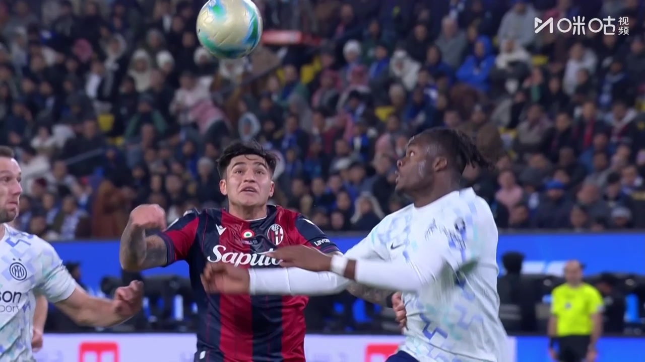 国米1-1遭扳平！比塞克禁区手球送点！奥尔索里尼点射破门！