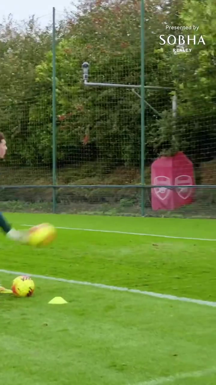 阿森纳队内扑救训练！