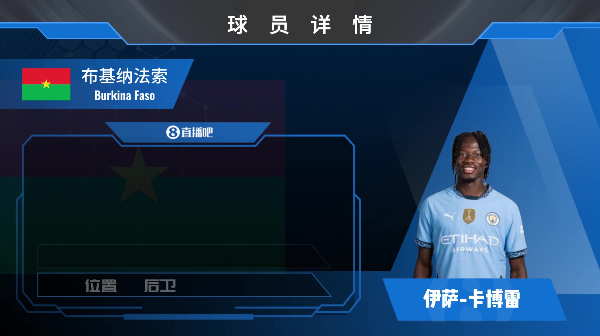 曼城外租球员卡博雷集锦：右路位置皆可胜任 小技术仍待打磨