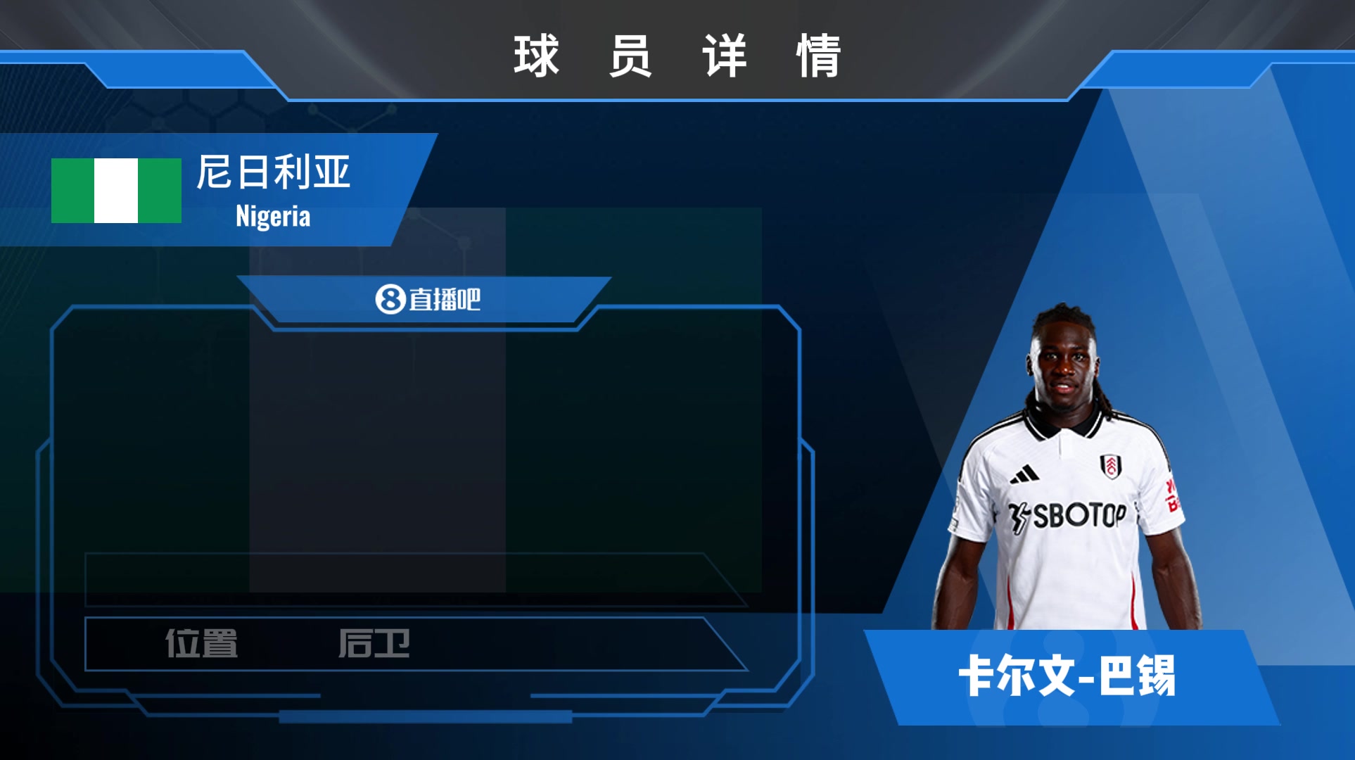 富勒姆中卫巴锡集锦：身强力壮的非洲后卫 拼抢好手却时而抽风