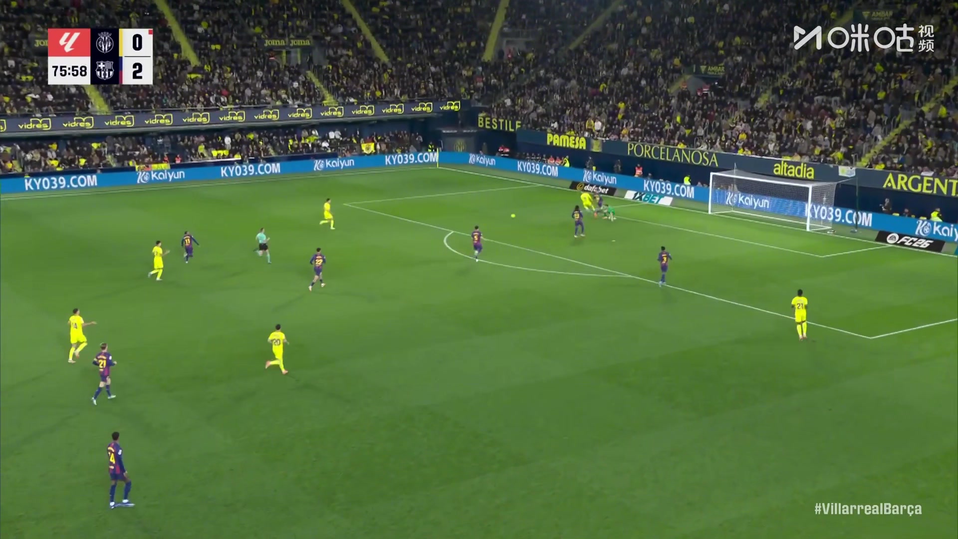 令人安心！黄潜连续射门，霍安·加西亚接连挡出