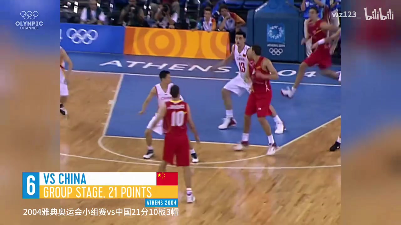 内线强敌！大加索尔奥运会vs中国集锦！三战合砍87分！