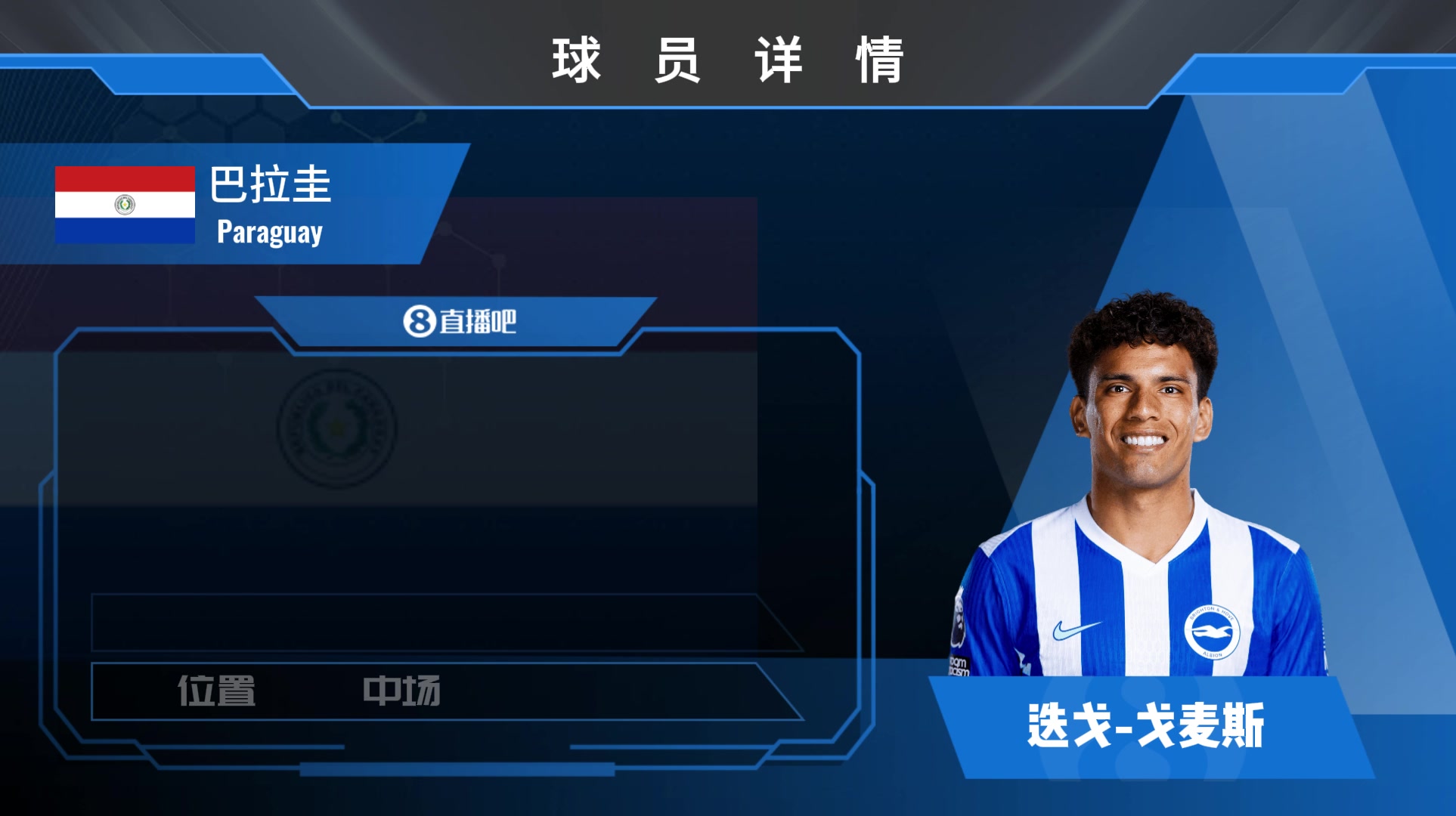 布莱顿戈麦斯集锦：乐于拼抢的巴拉圭中场 偶有进球表现