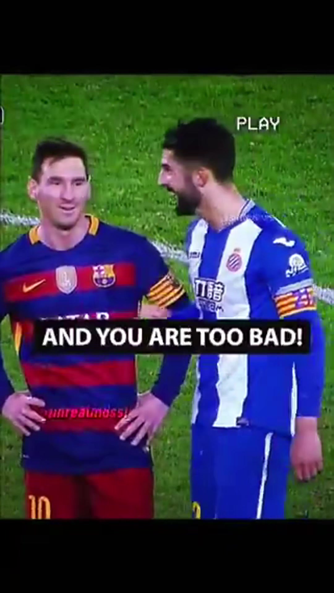 西班牙人球员嘲讽梅西：你真的很矮！随后梅西用进球回击！