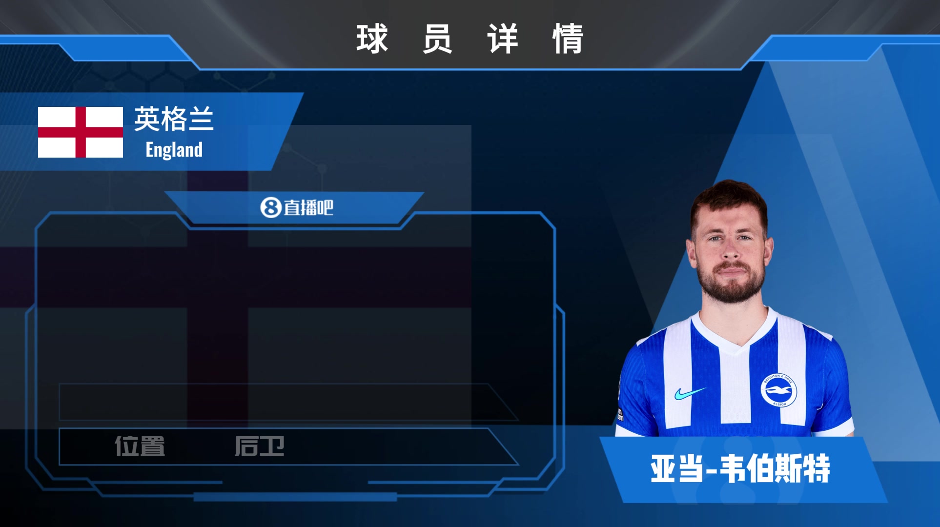 布莱顿韦伯斯特集锦：出球优秀&争顶强劲 回追速度较慢