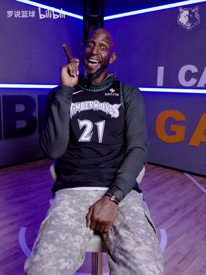 森林狼21号归来加内特身穿21号球衣抽雪茄霸气喊话！
