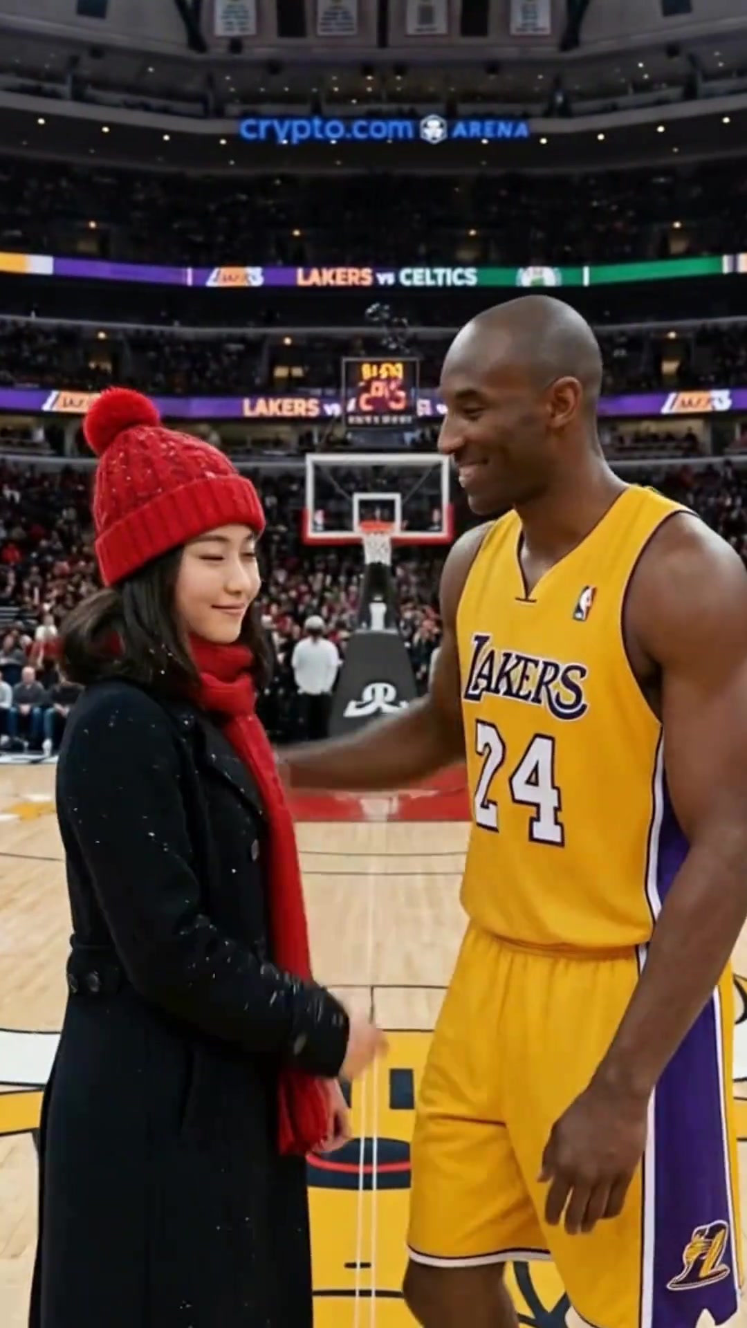 品味如何？小姐姐用AI制作在NBA球馆与最喜欢的5位球星合影