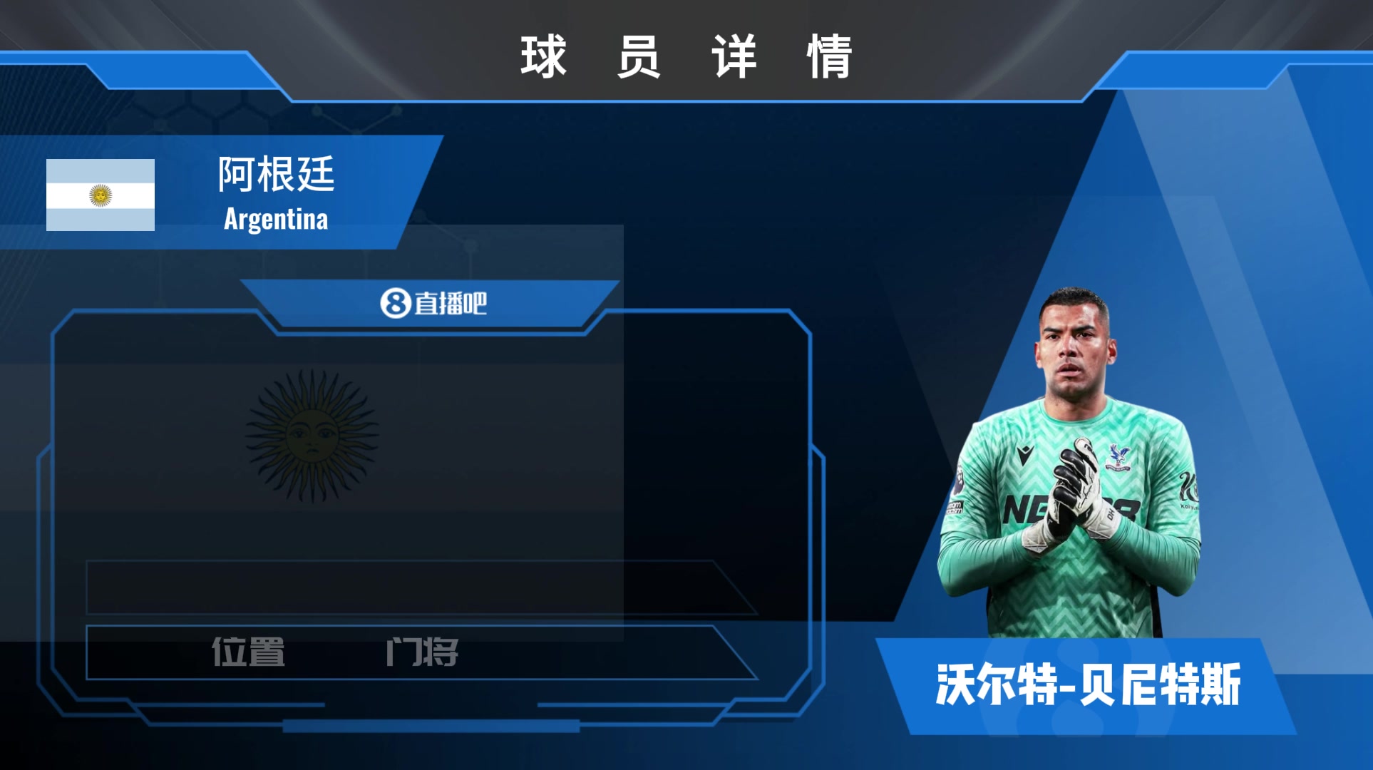 水晶宫贝尼特斯集锦：门线能力不俗的阿根廷门将 时而有神扑表现