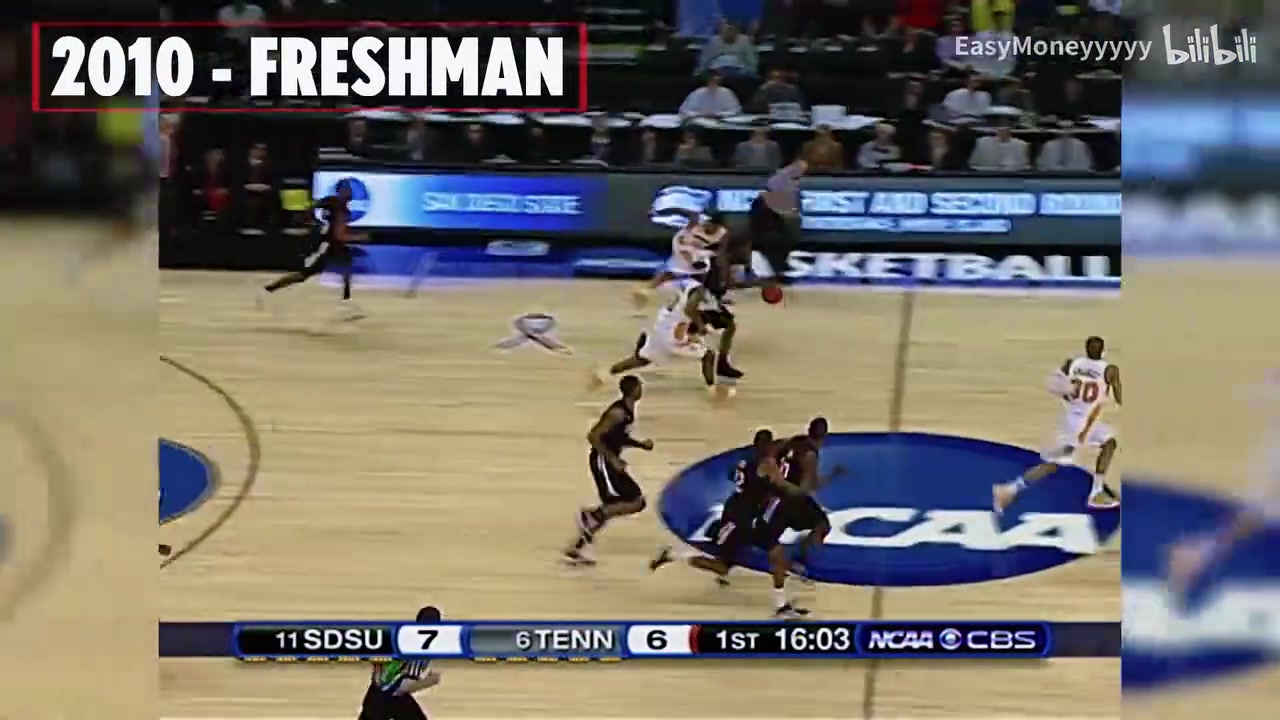 攻防兼备的侧翼大锁！大学时期的小卡是怎么打球的？