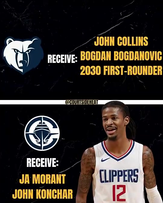 直接北伐？美媒炸裂交易方案：快船得到莫兰特，送出科林斯