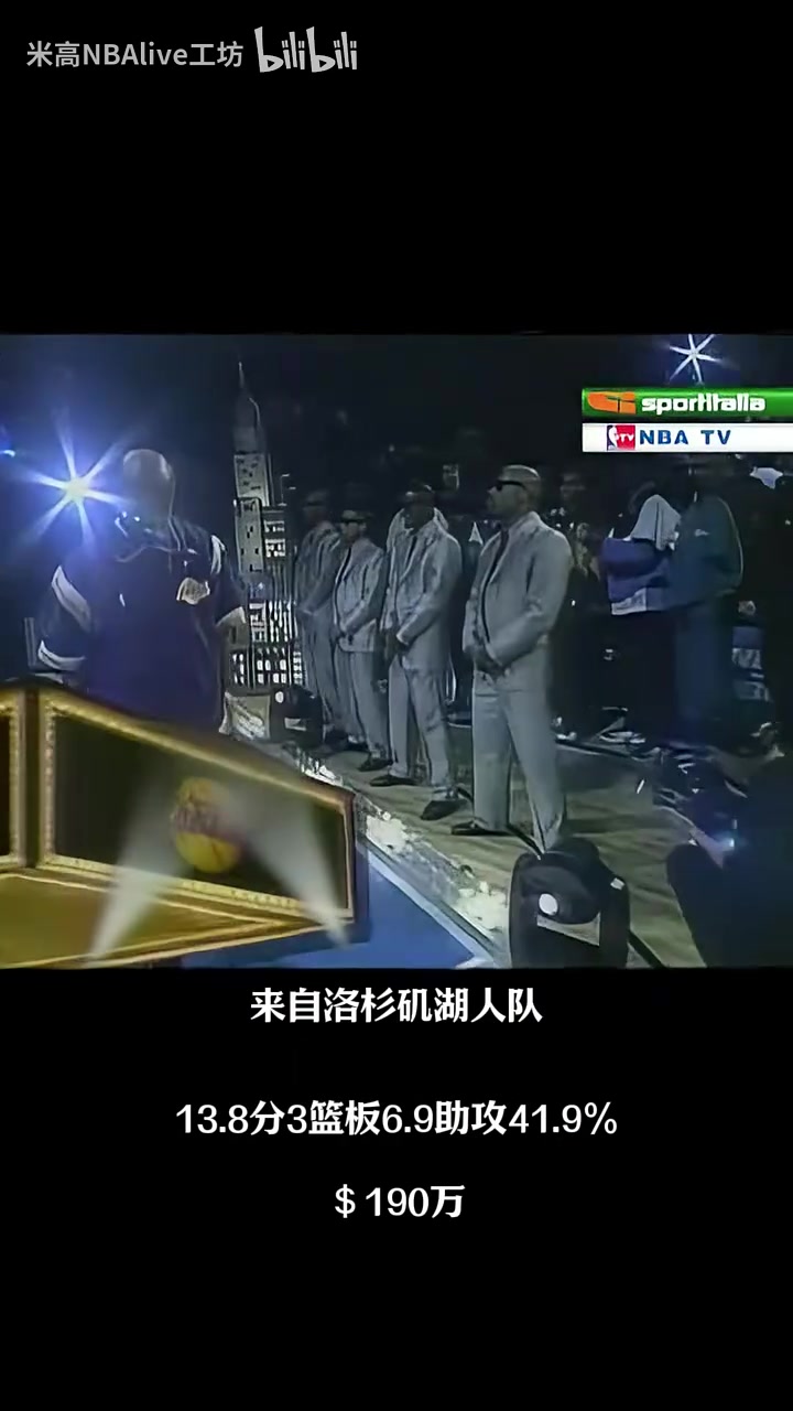 最年轻的全明星首发!98年西部全明星的登场仪式!科比压轴!