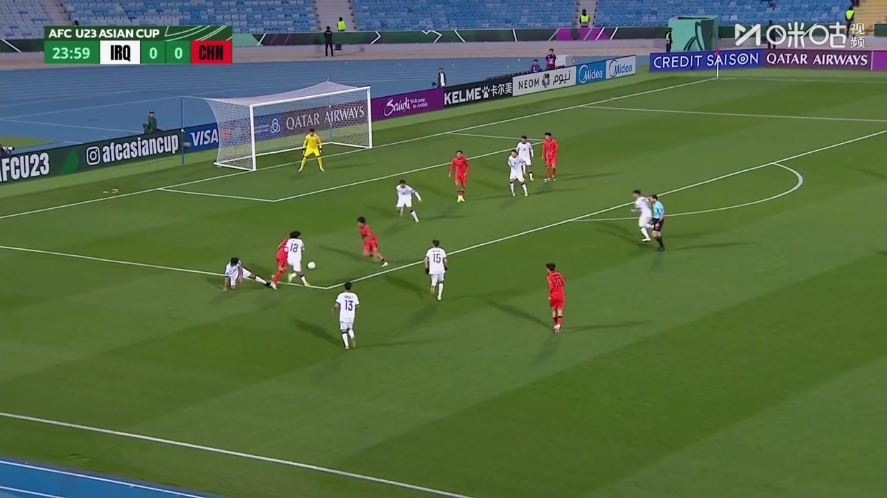 【集锦】U23亚洲杯-李昊屡献神扑U23国足1射正 U23国足0-0伊拉克