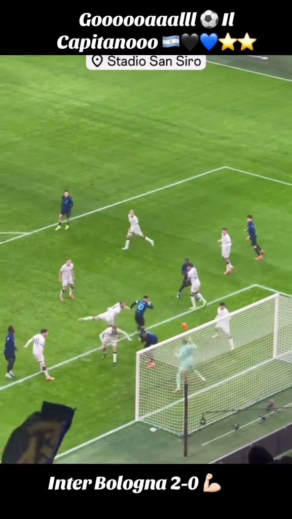 引爆北看台！现场视角一起感受劳塔罗的暴力头槌力道有多足