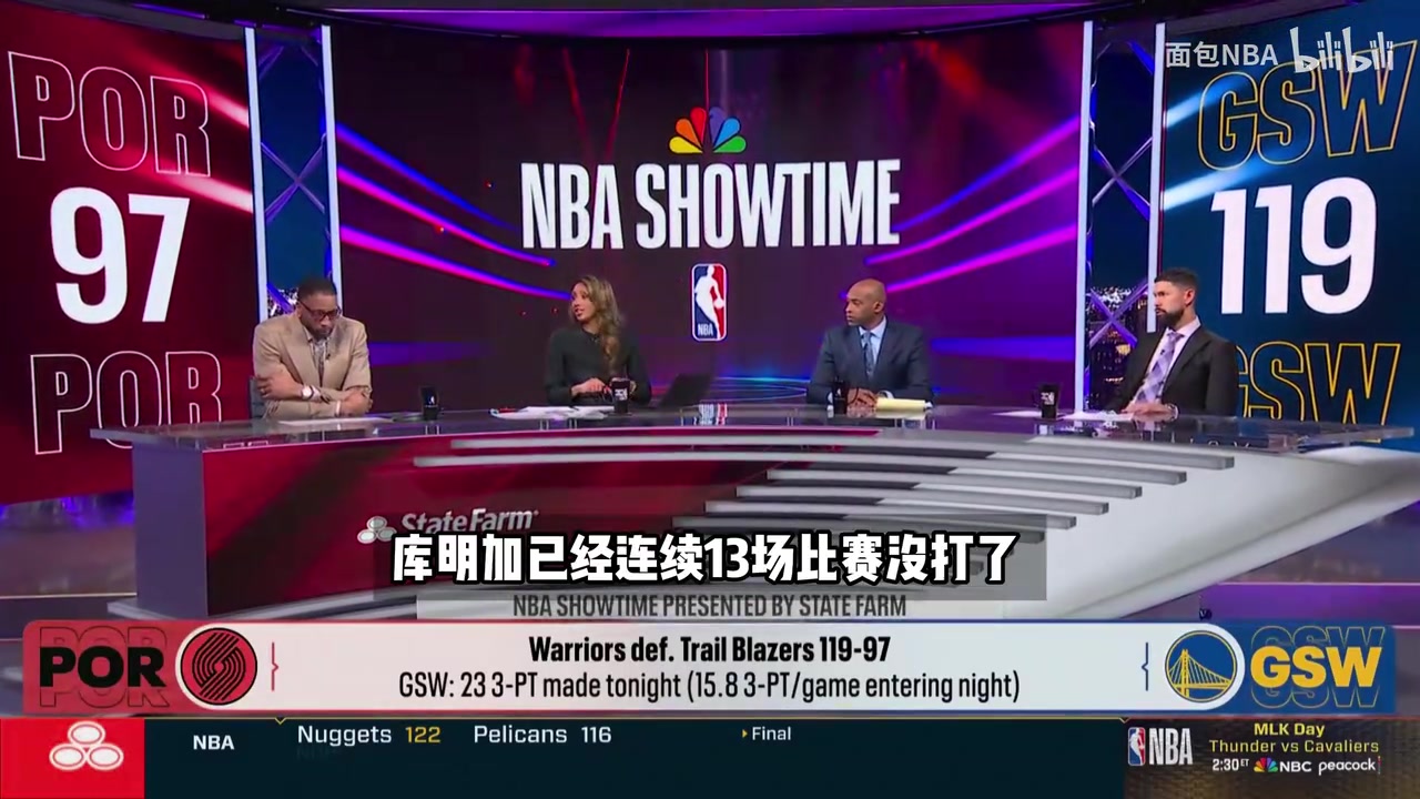 麦迪卡特不解：库明加能轻松砍下20+，勇士为何不让他上场？