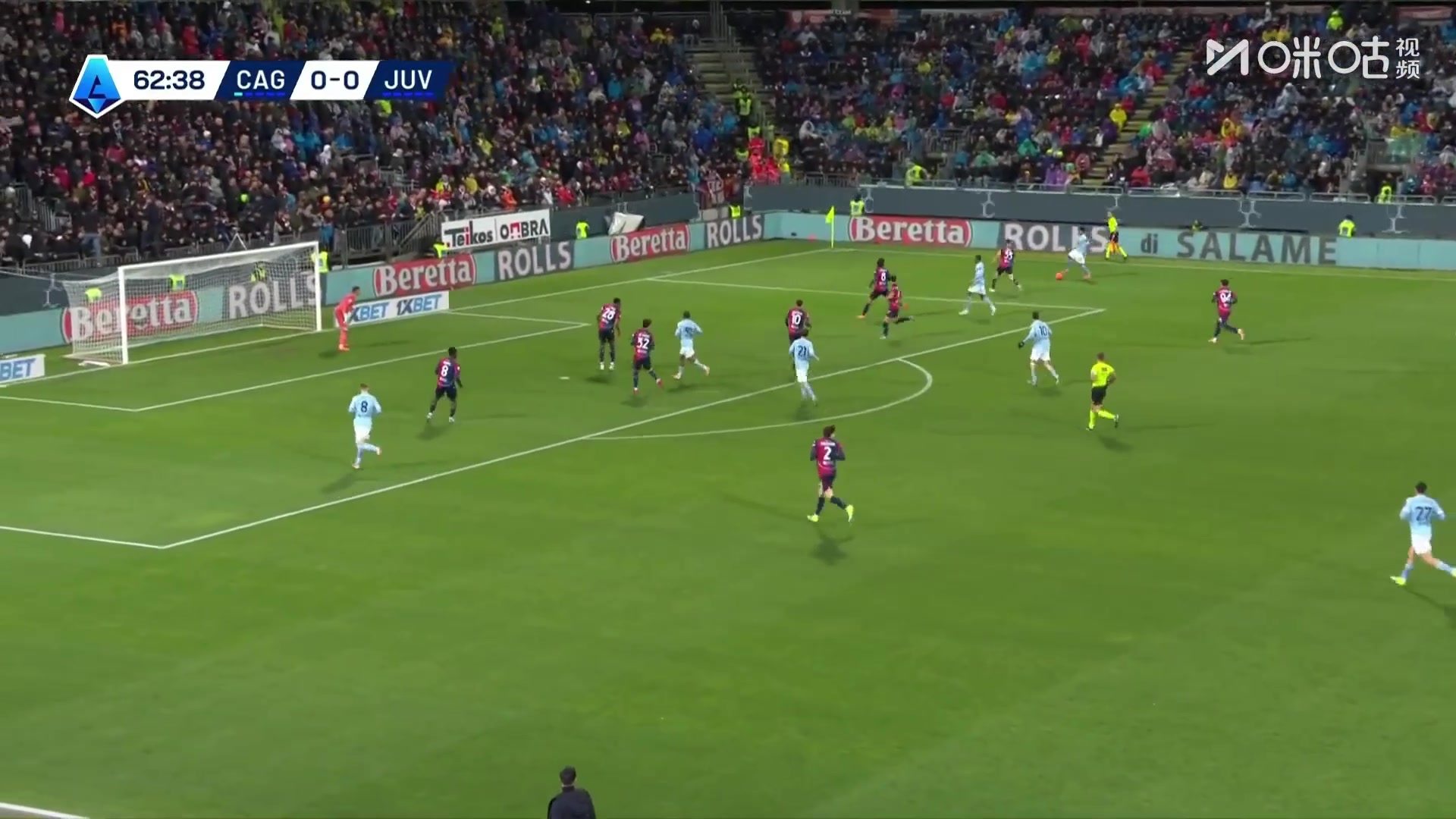 【集锦】意甲-马齐泰利制胜伊尔迪兹中柱 尤文爆冷0-1卡利亚里