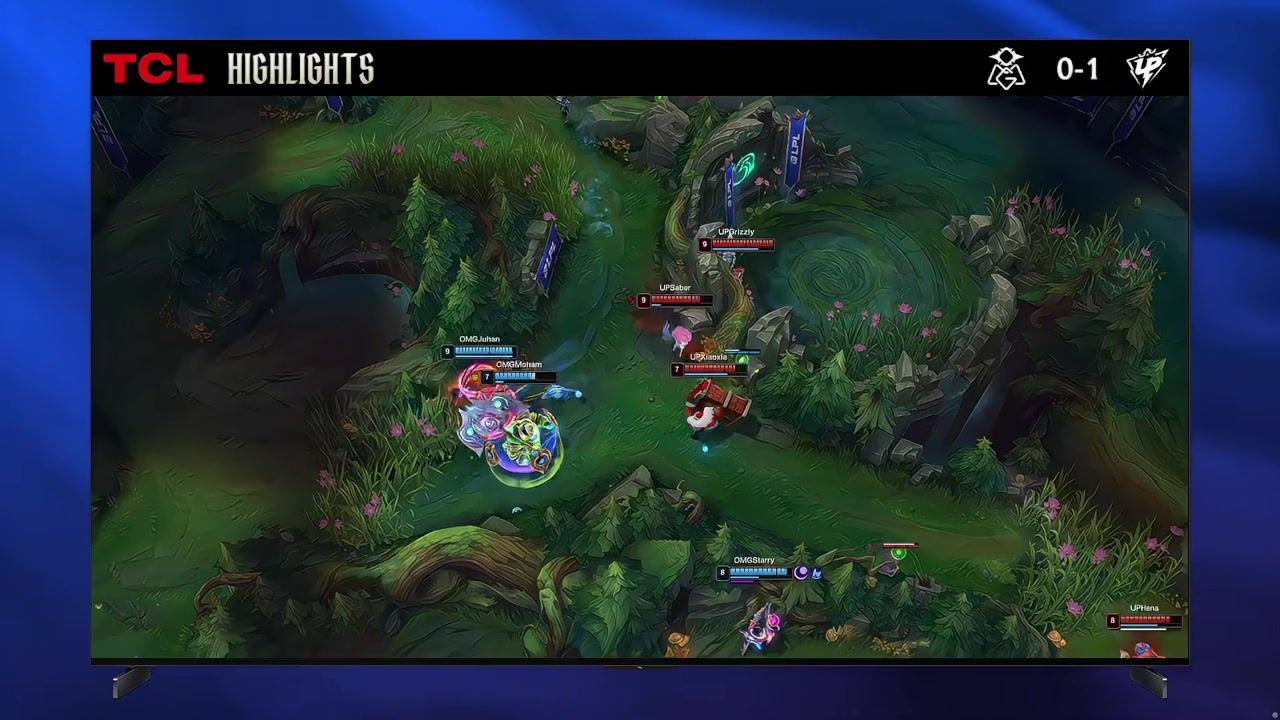 LPL第一赛段 OMGvsUP 第一局高光时刻
