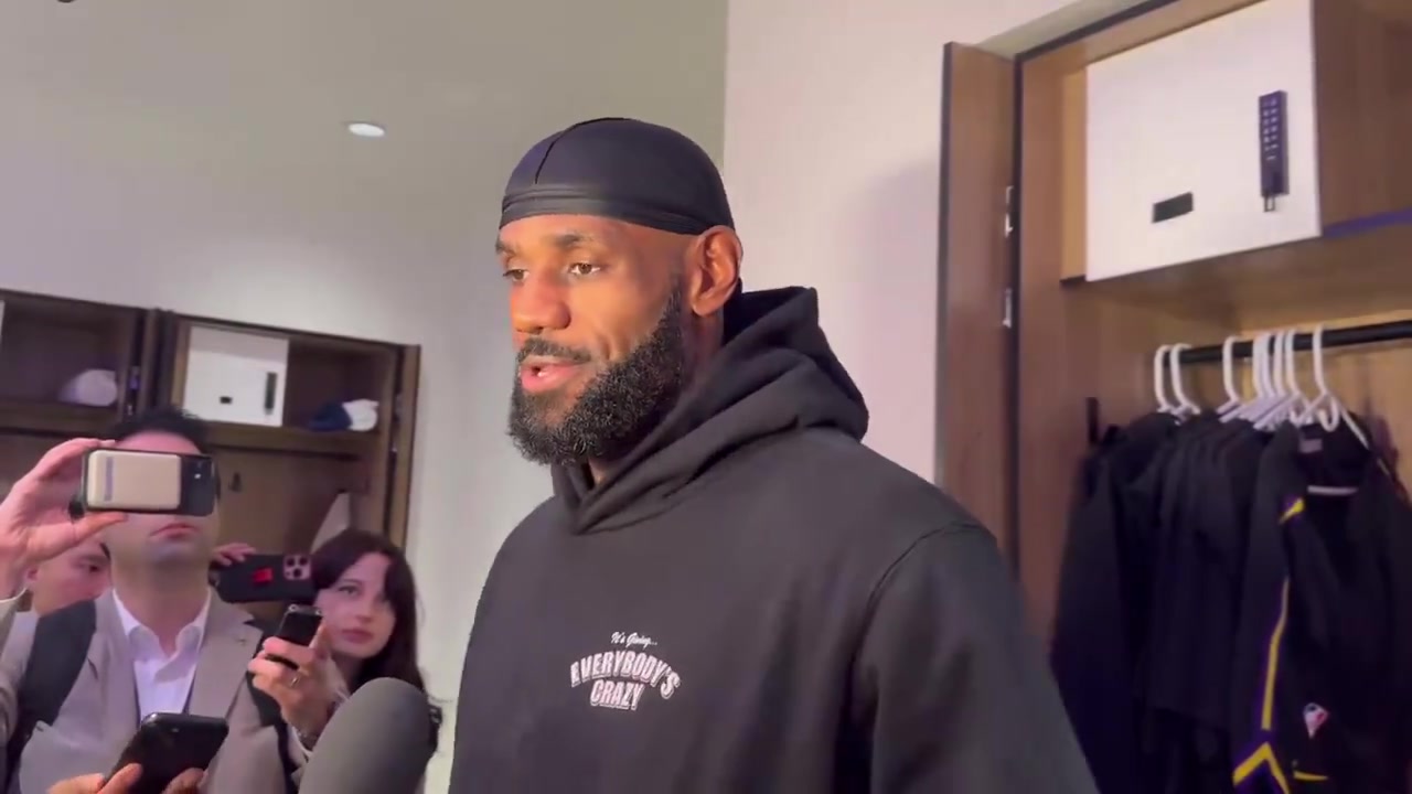 本赛季是否都会待在湖人?詹姆斯回应:我很好~