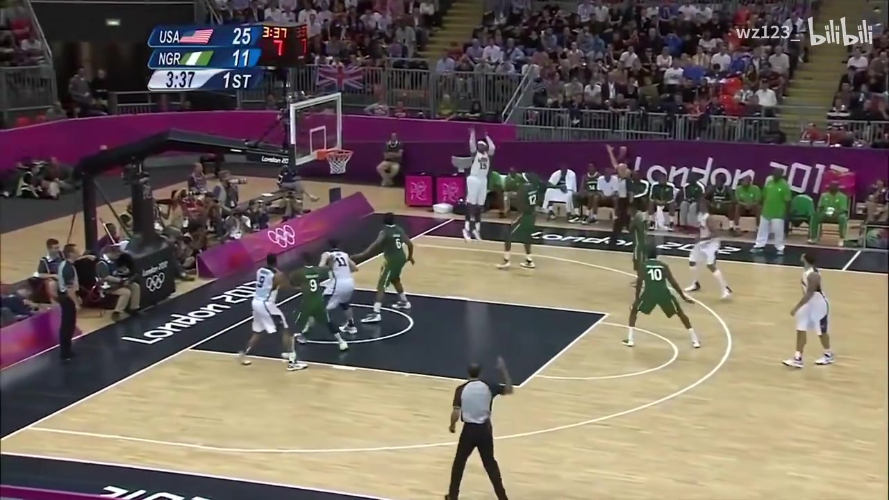 进攻大杀器！安东尼奥运会对阵尼日利亚14分钟爆砍37分集锦！