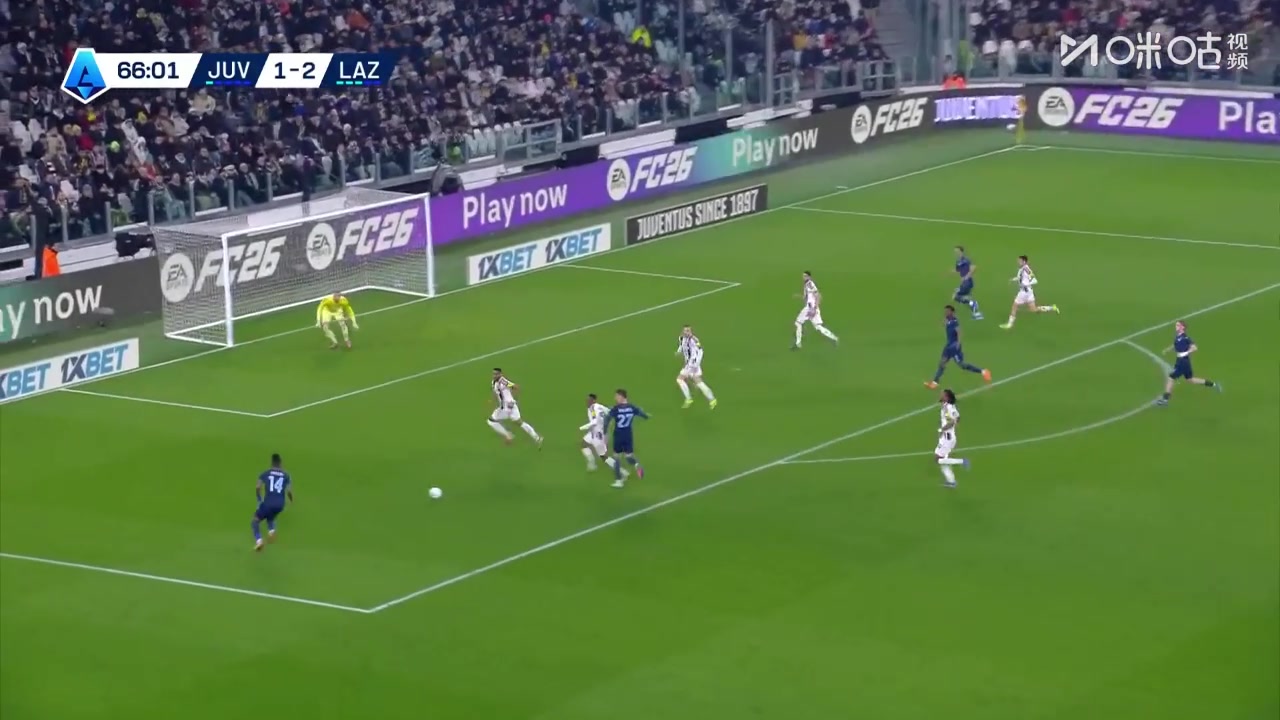 【集锦】意甲-卡卢卢绝平麦肯尼破门 尤文2-2拉齐奥延续主场不败