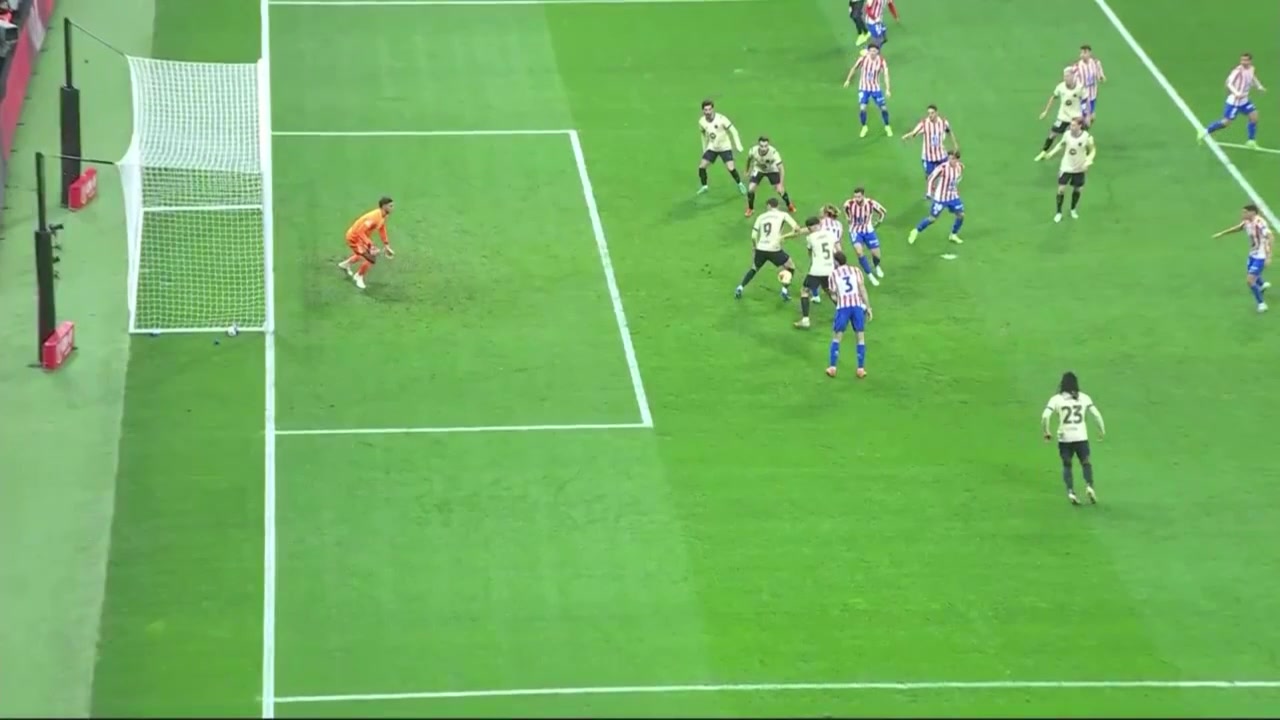 【集锦】国王杯-霍安失误送礼小蜘蛛卢克曼传射 马竞4-0十人巴萨