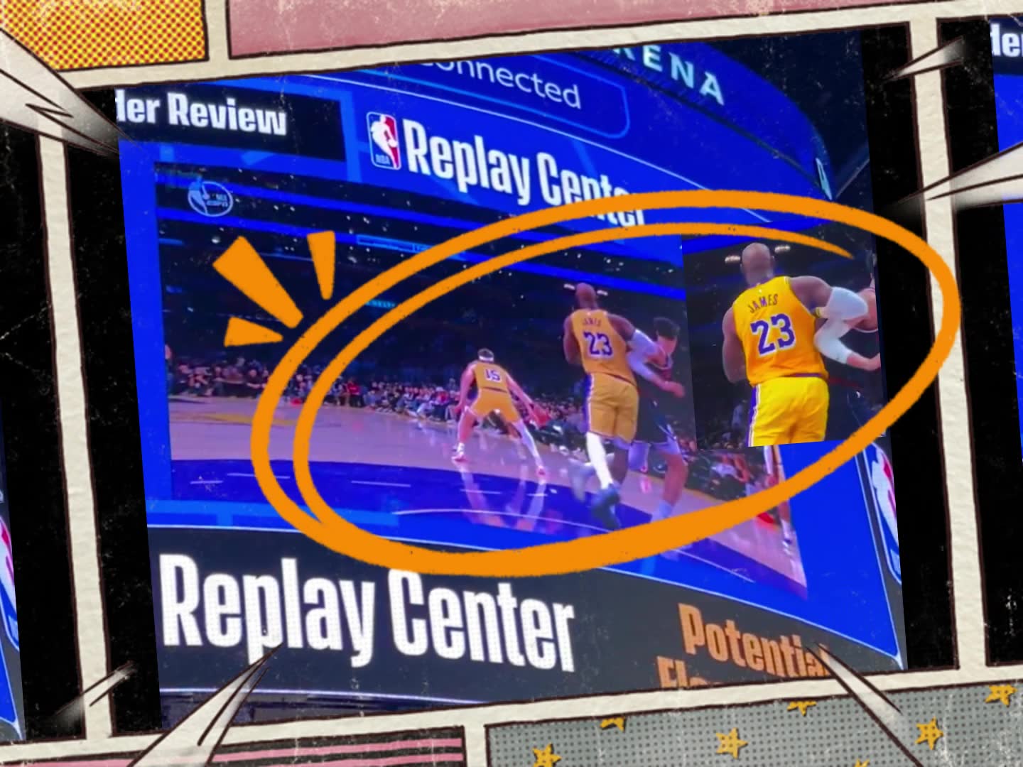 一级恶犯！快船新秀尼德豪泽暗肘詹姆斯这下结结实实啊！