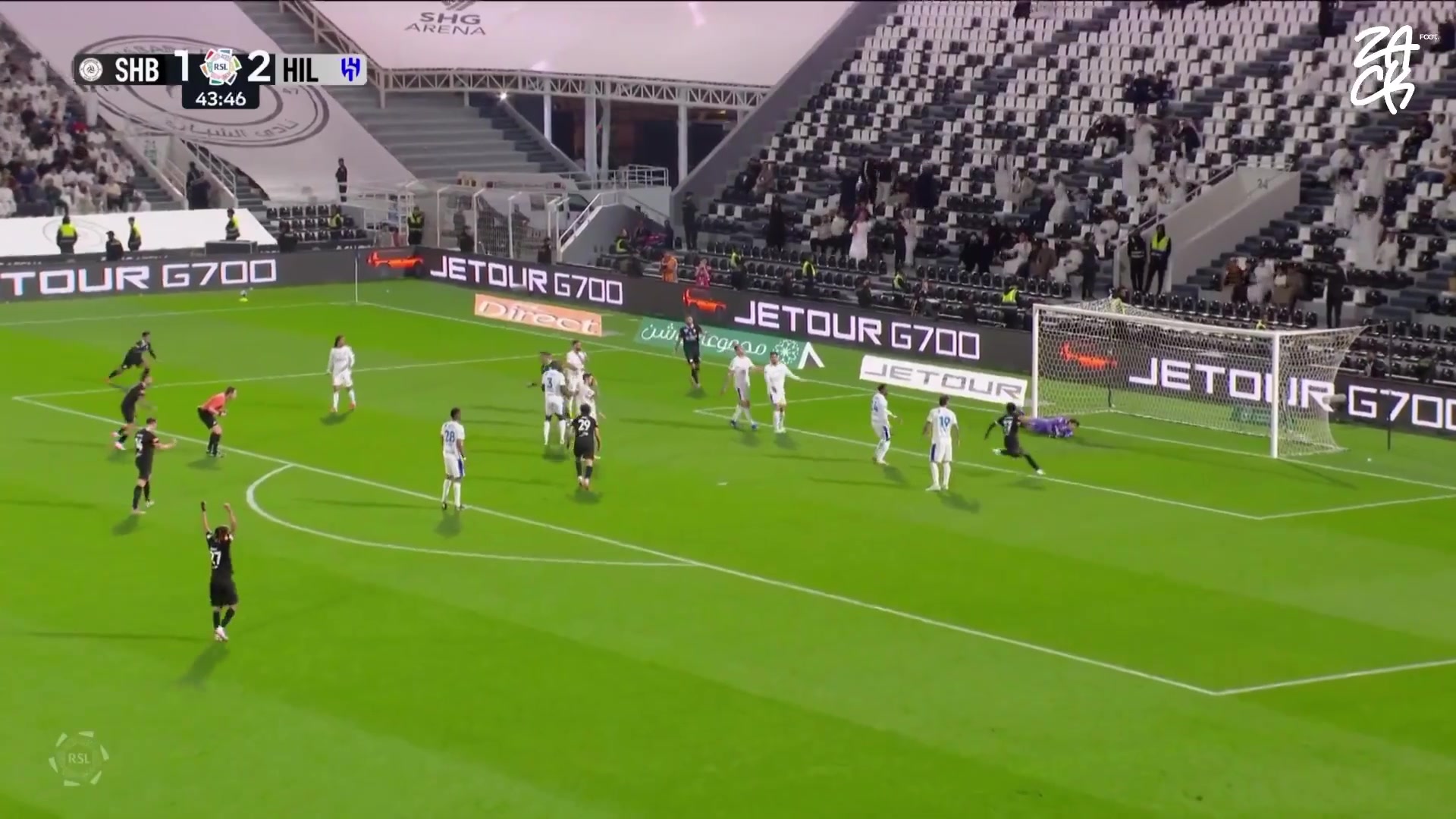 天秀！广州富力旧将哈默德沙特联转身拉球破门